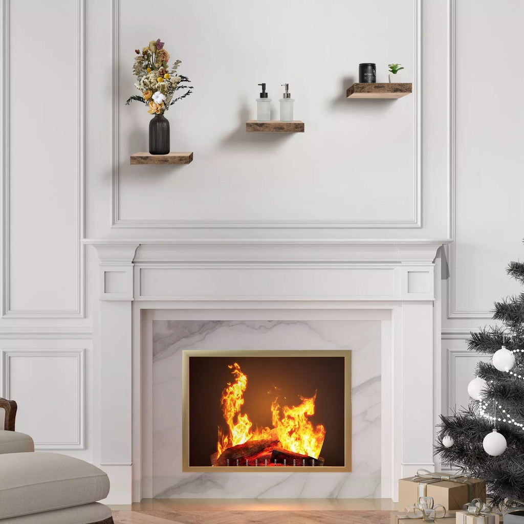 Wall-Mounted Floating Shelves Set of 3 for Home Decor & Storage