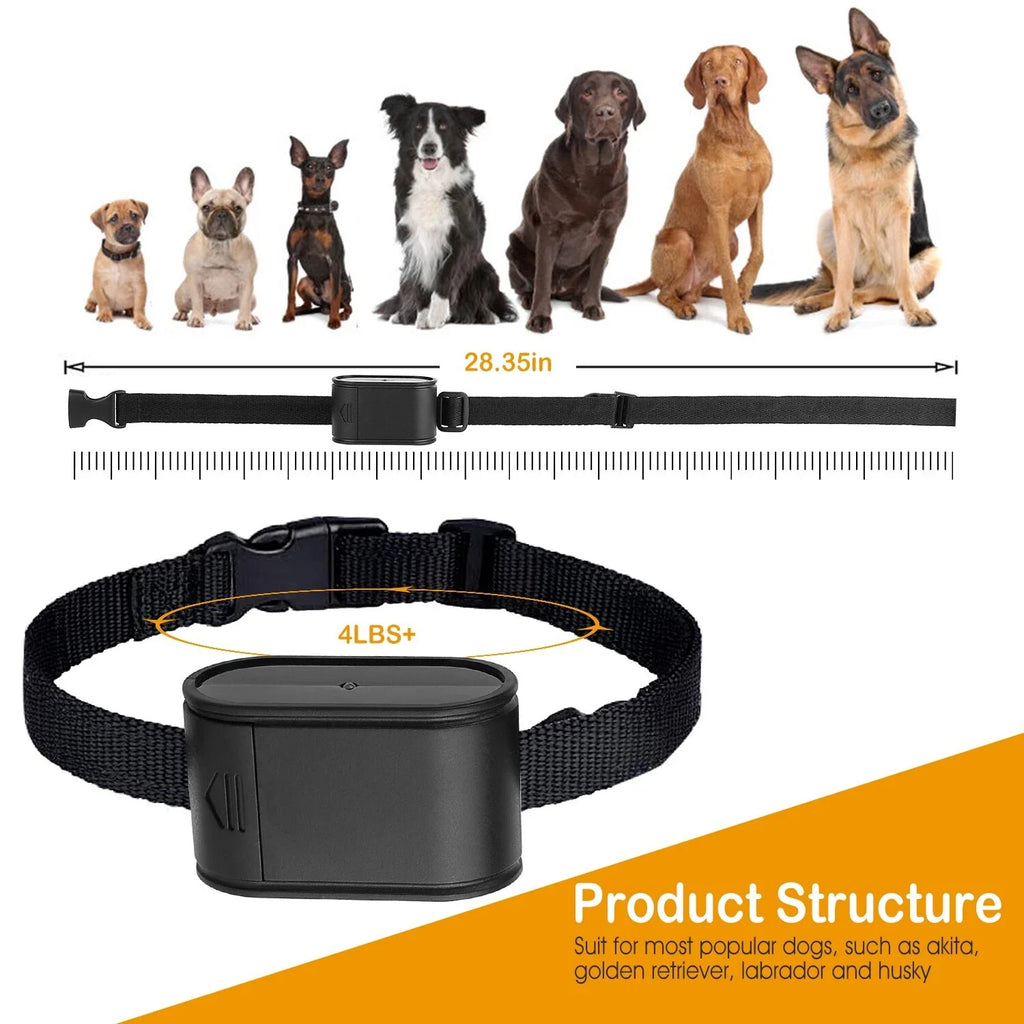 Dual Collar Electric Dog Fence System with 1.2 Acre Range Safe