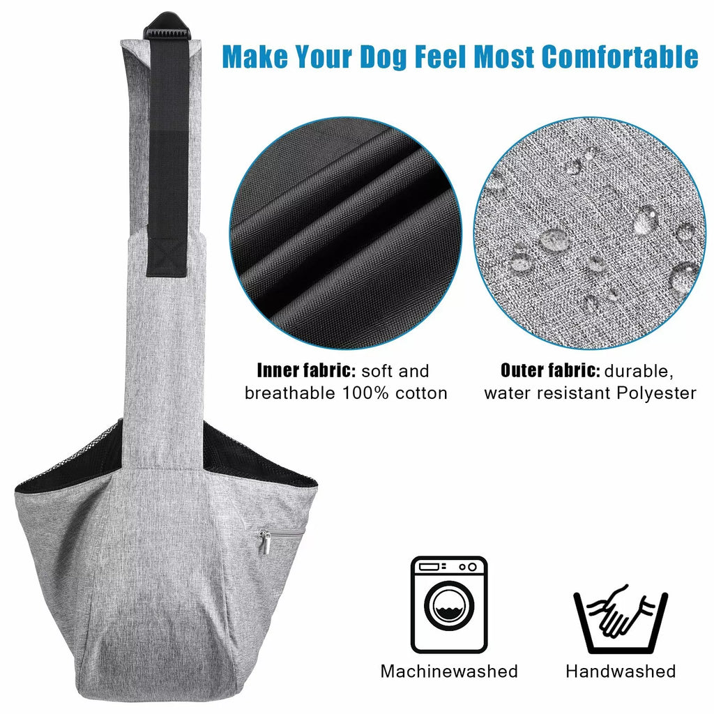 Breathable Large Dog Sling Carrier Bag Foldable