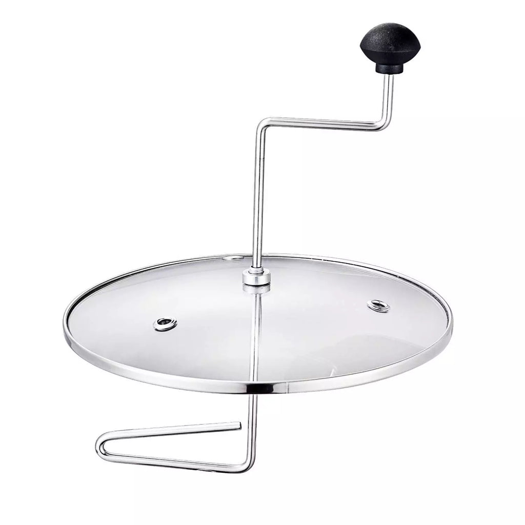 Stainless Steel Stovetop Popcorn Popper with Stirring Rod, 4.5L