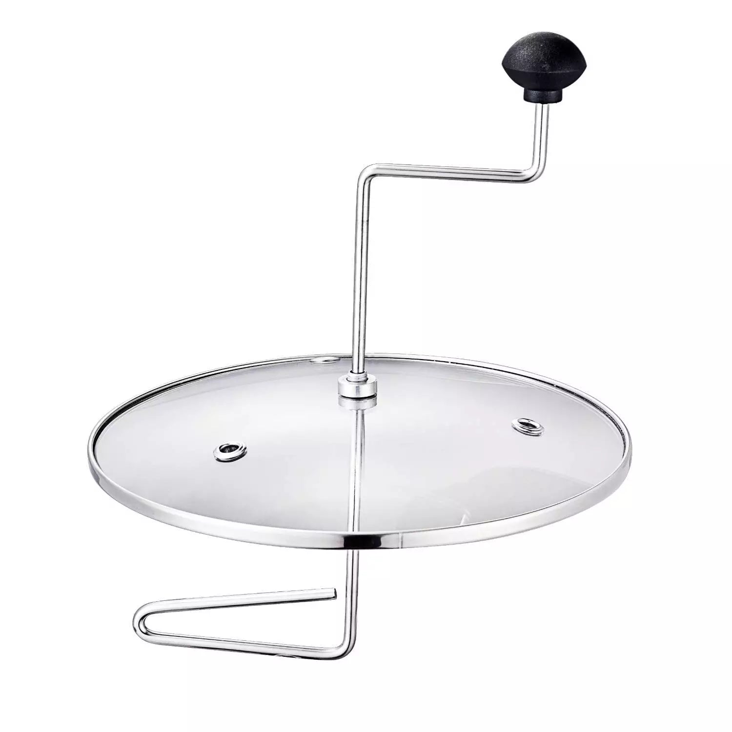 Stainless Steel Stovetop Popcorn Popper with Stirring Rod, 4.5L