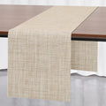 Myir JUN Washable Table Runner Decorative Ribbon for Parties Weddings – Light Yellow 12x72in