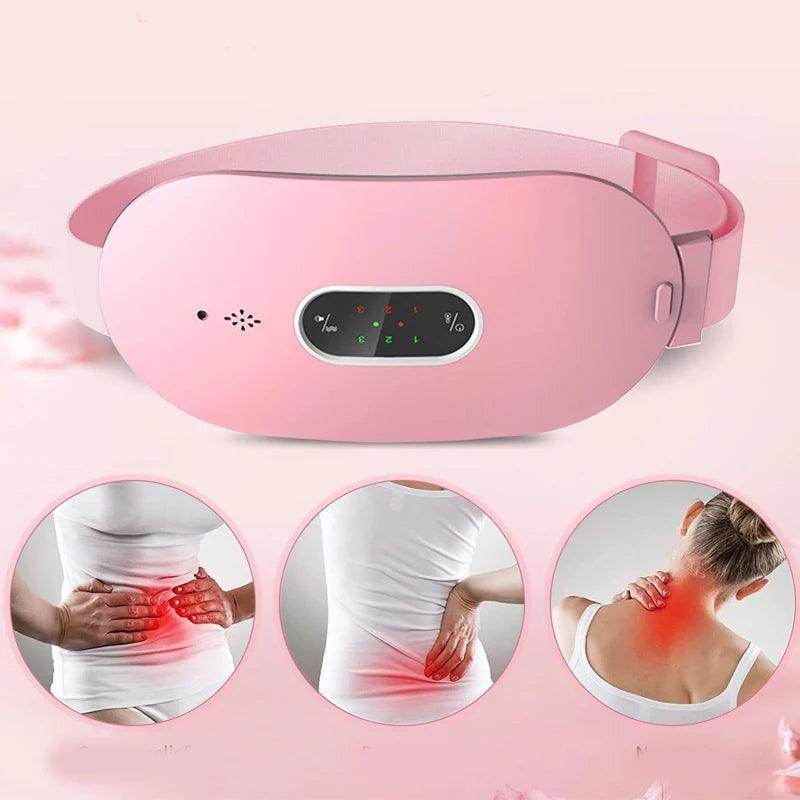 Women in Period Menstrual Heating Pad & Massage Belt