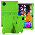 DOOGEE Tab A9 Case 10.1in Kids Silicone Case with PC Stand – Green