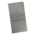 PU Leather Grey Passport Holder Travel Document Organizer Card Slots ID Wallet – Grey