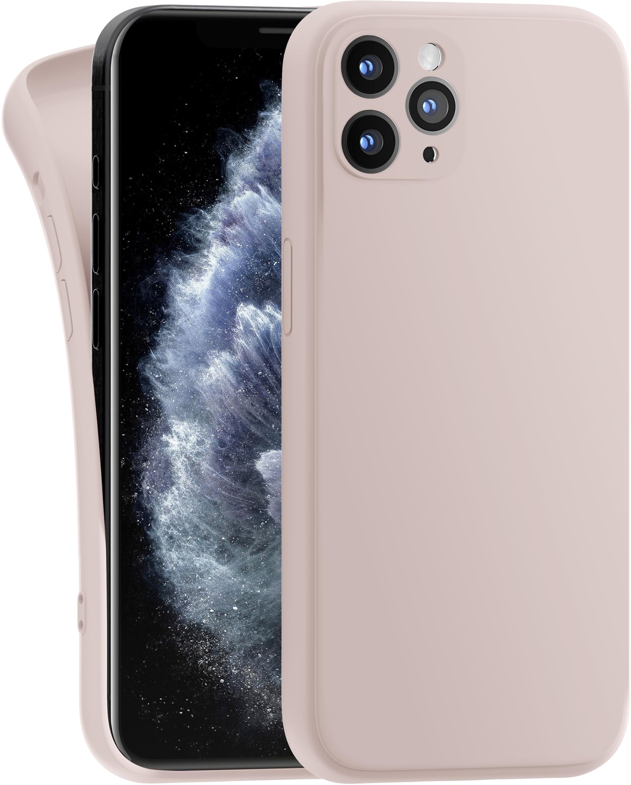 iPhone 11 Pro Max Case Ultra-Thin TPU Soft-Touch Anti-Scratch – Matte Pink