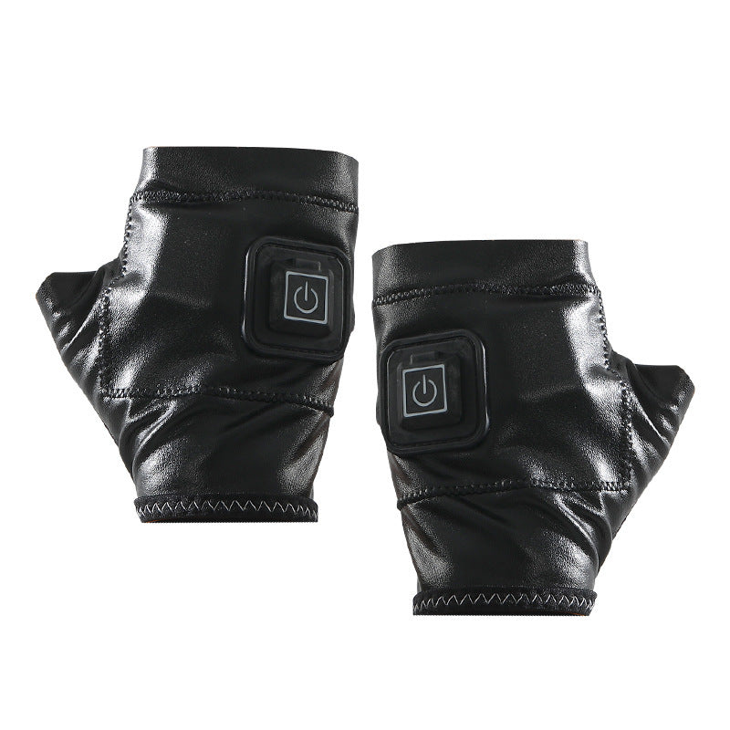 🧤 Smart Heating Gloves – Rechargeable Half-Finger Gloves