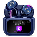 Mini Bluetooth Earbuds Touch Screen Noise Cancelling 48h Playtime IP7 Waterproof – Blue