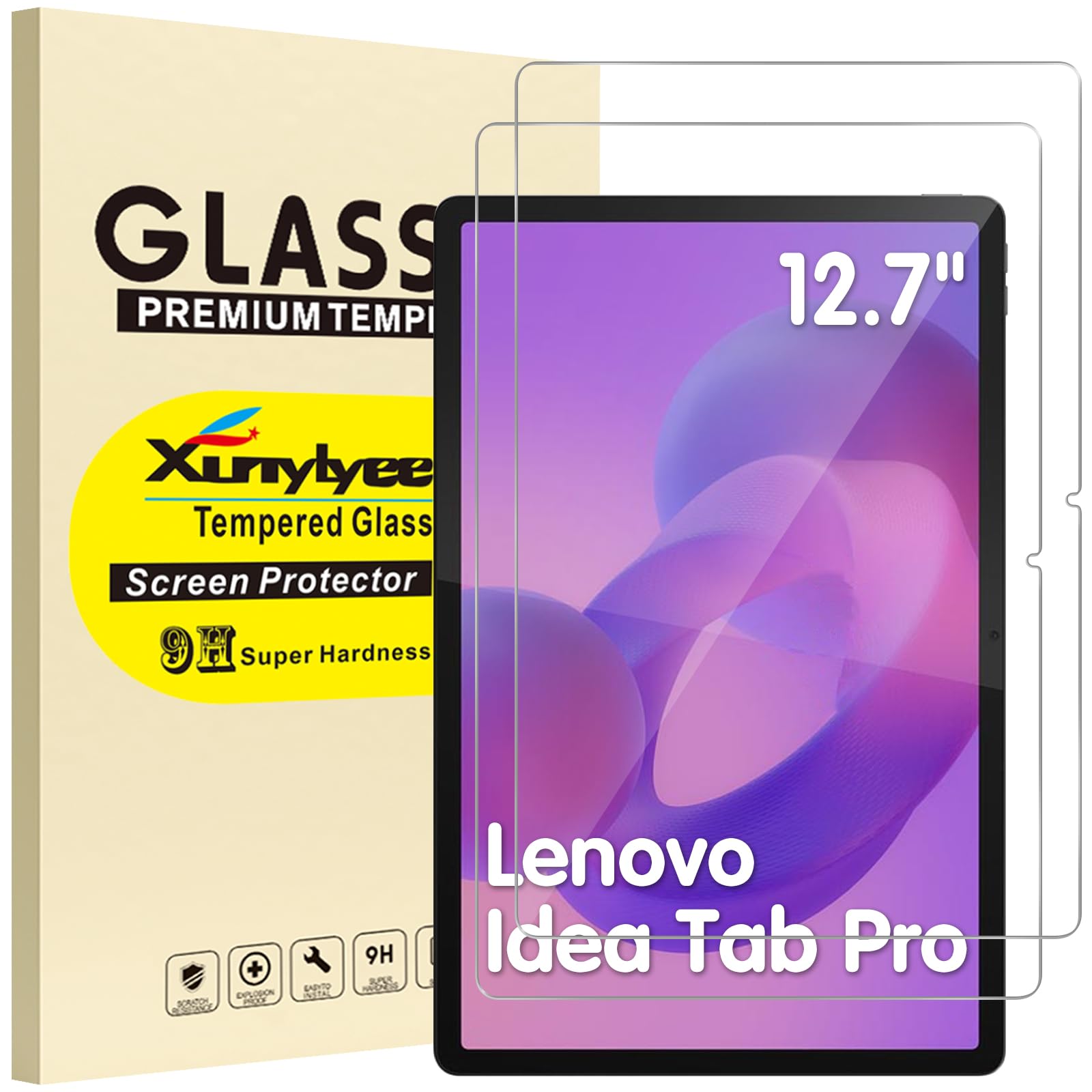 Screen Protector Tempered Glass Anti-Scratch 12.7-inch 2-Pack – Lenovo Tab P12