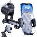 Miracase Car Phone Holder for Cars Dashboard Windscreen Desk, 3in 1 Mobile phone Mount Automobile Cradle 360° Rotatable Stand for iPhone16 15 Pro Plus Max 14 13 12