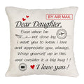 Daughter Cushion Cover 'I Love and Appreciate You' Throw Pillow – 45x45cm