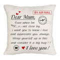Dear Mum Cushion Cover Set 3 Inspirational Throw Pillow Cases – 45x45cm