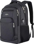 School Backpack USB Laptop Compartment 15.6-inch Teen Kids Adults Daypack – Charcoal