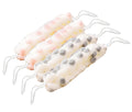 Long Back Scrubber 4-Pack Exfoliating Loofah with Handles Bath Body Sponge – Grey & Pink