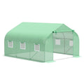 Large 11.5' x 10' Outdoor Walk-In Greenhouse with Ventilation Windows