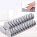 STARPIA PVA Sponge Mop Refills, 3 Pack - Super Absorbent Grey Sponge Replacement, 34CM, Horizontal Grooves, Lightweight