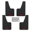 XUKEY 4pcs Carbon Fiber Effect Universal Splash Guards Mud Flaps Mudguards Fender Cover For Car Sedan Hatchback