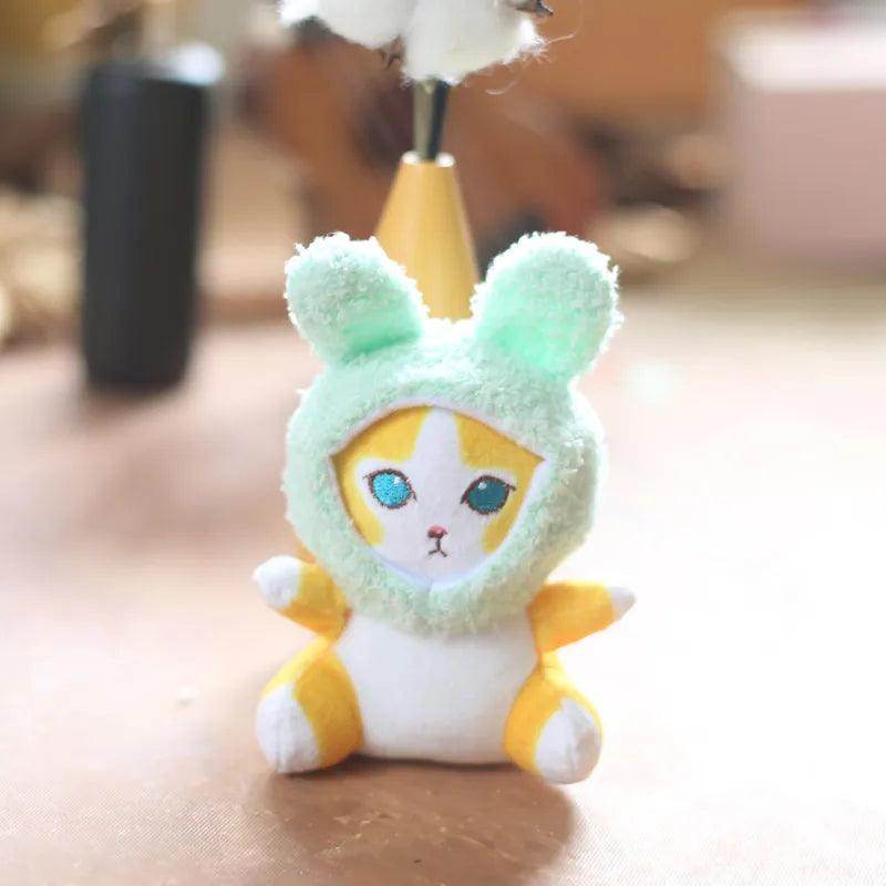 Shark Cat Fried Shrimp Plush Toy Keychain