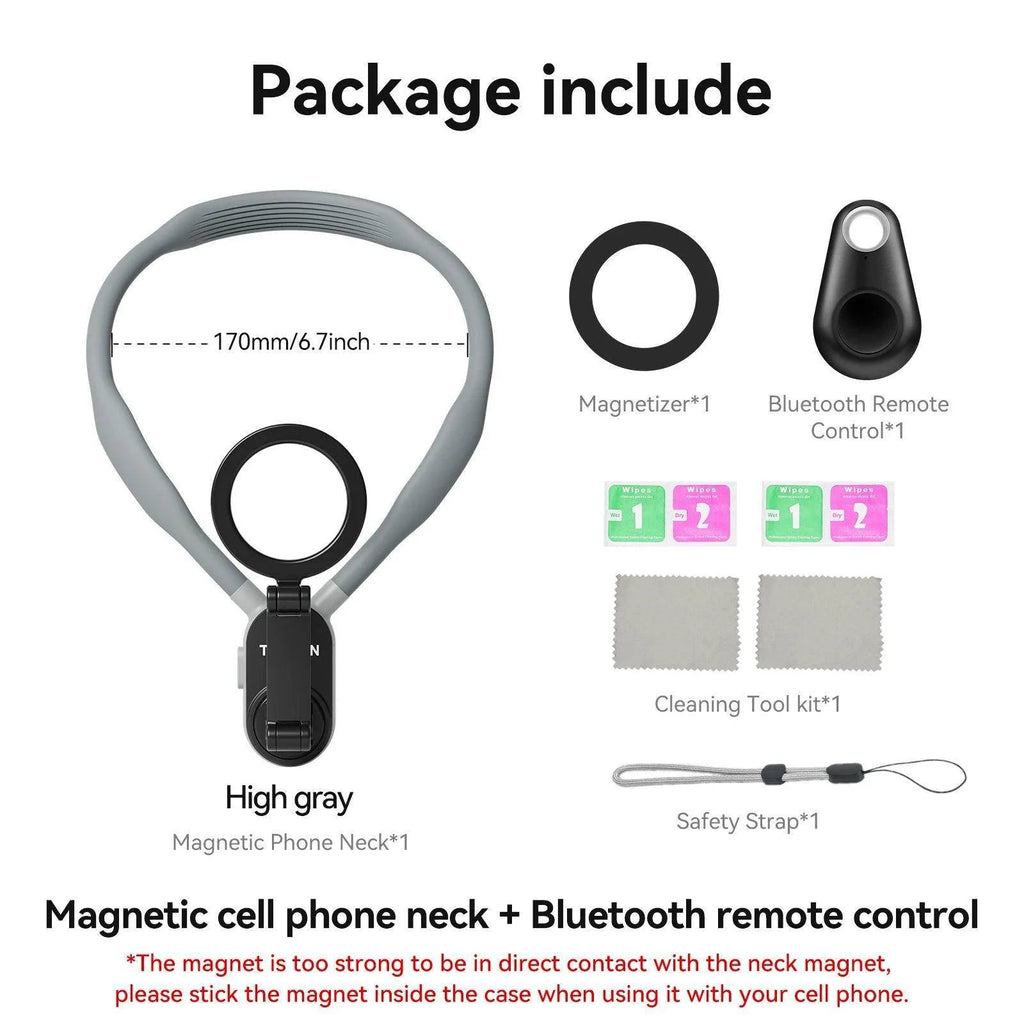 Silicone Magnetic Neck Mount for phone
