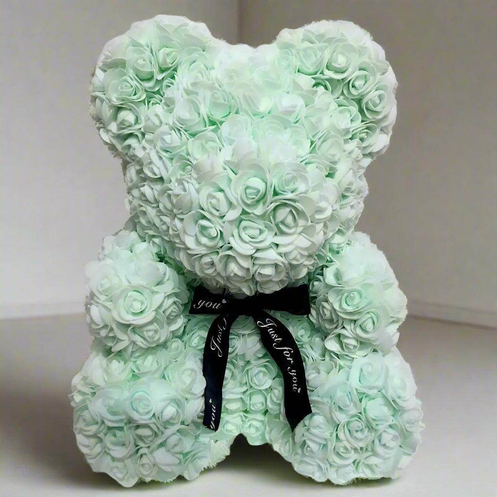 Artificial Foam Rose Panda Bear