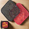 Square Reusable Air Fryer Liners – Non-Stick, Heat-Resistant & Eco-Friendly