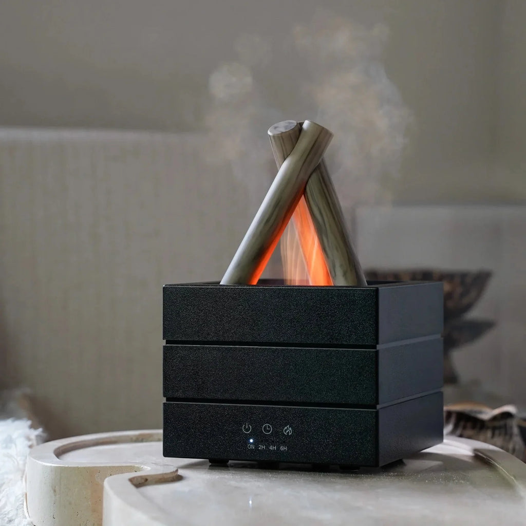 🔥 280ml Flame Aroma Diffuser – USB Humidifier with Remote & LED Light