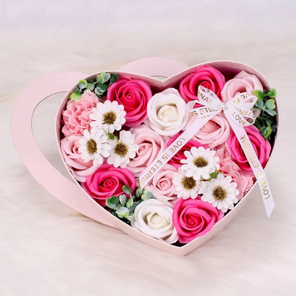 13Pcs Heart Shape Rose Gift Box