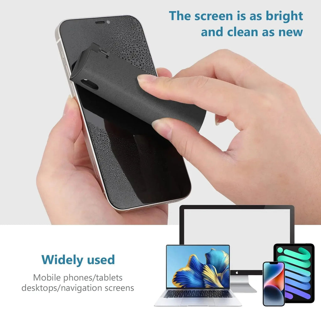 ✨ 2-in-1 Microfiber Screen Cleaner & Spray Bottle