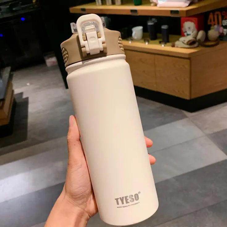 Thermos Bottle with Straw Vacuum Flask
