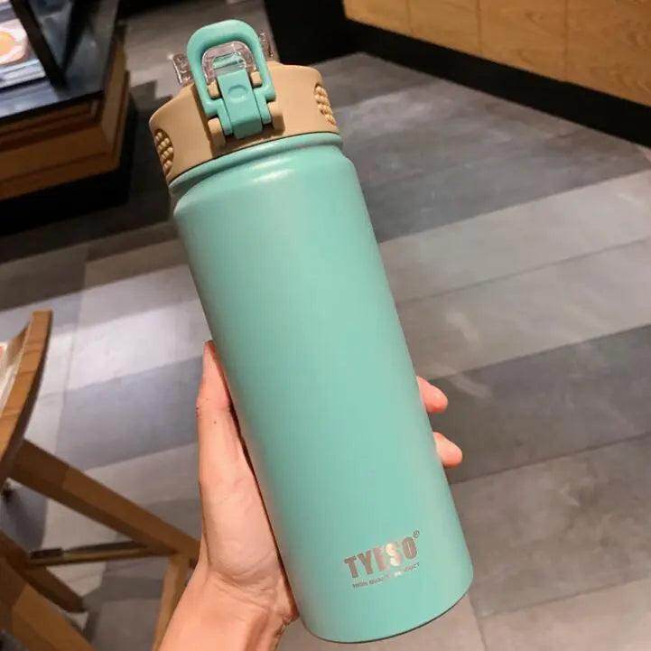 Thermos Bottle with Straw Vacuum Flask