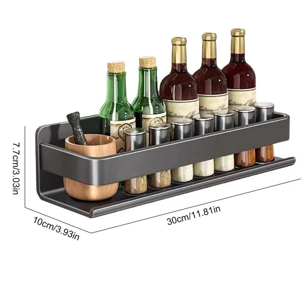 Aluminum Wall-Mounted Spices Rack