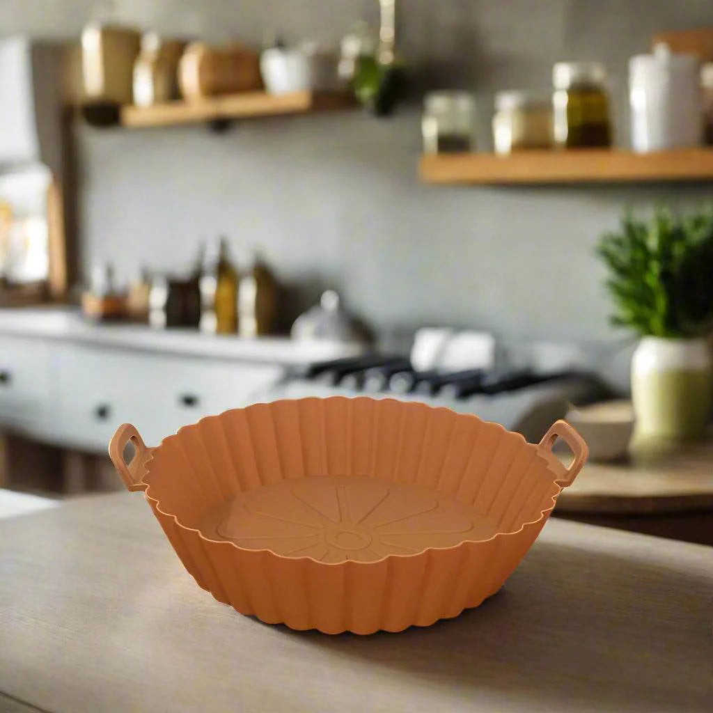 Reusable Silicone Air Fryer Basket – Non-Stick Tray