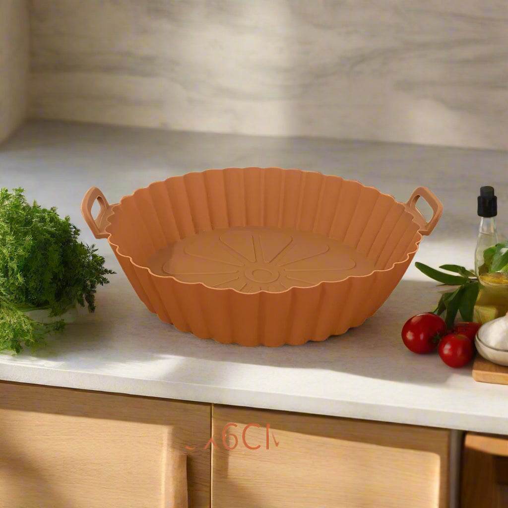 Reusable Silicone Air Fryer Basket – Non-Stick Tray