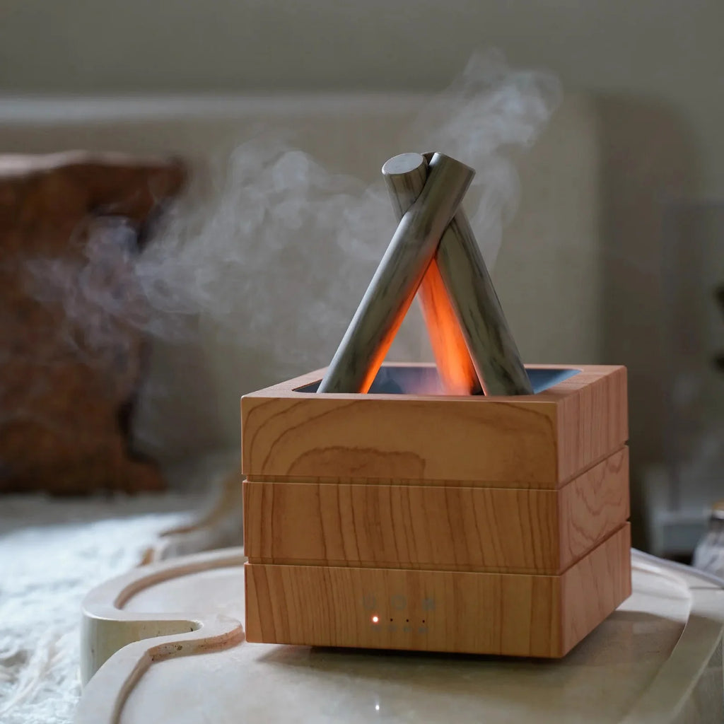 🔥 280ml Flame Aroma Diffuser – USB Humidifier with Remote & LED Light