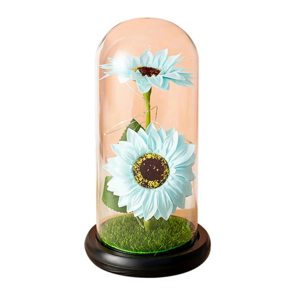 LED Glass Rose Tulip Ornament