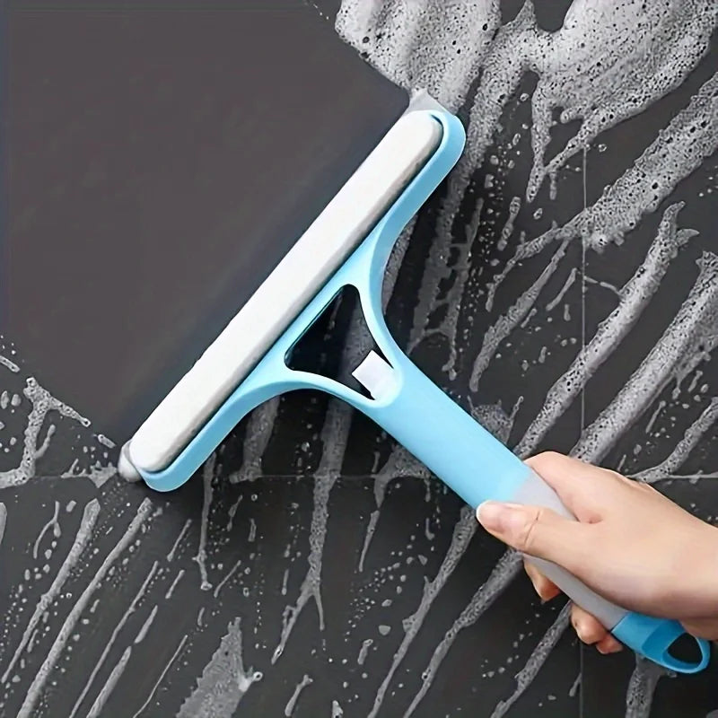 3-in-1 Glass Cleaner Tool – Window Scraper with Built-In Spray Bottle