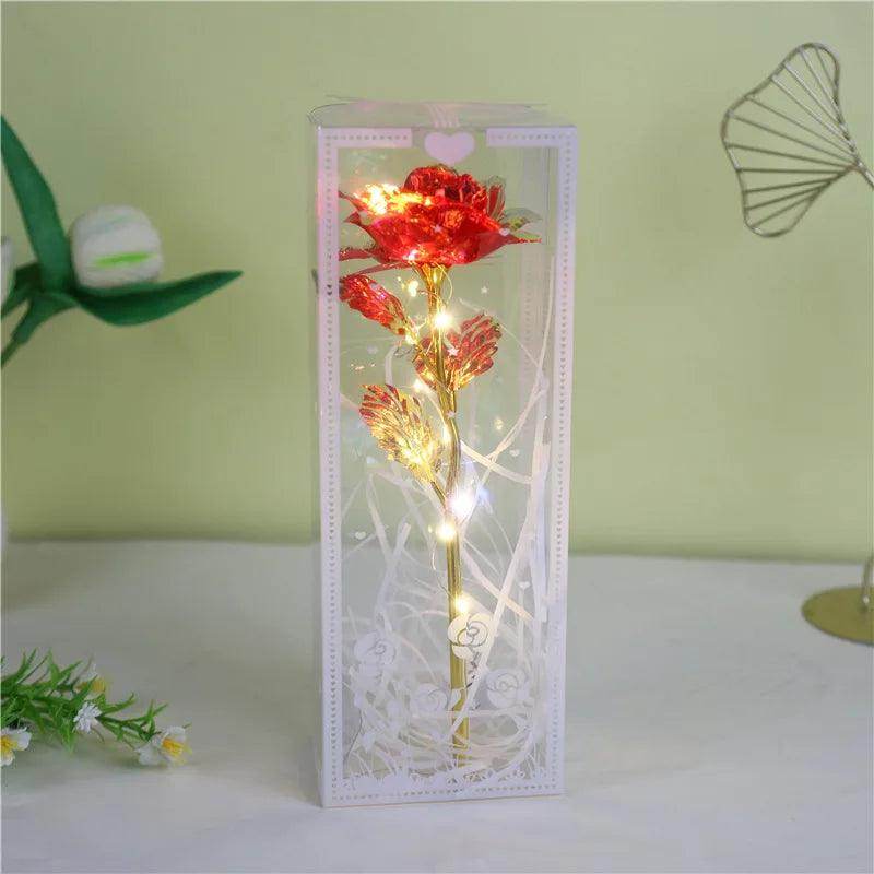 Enchanted Red Rose in Glass Dome