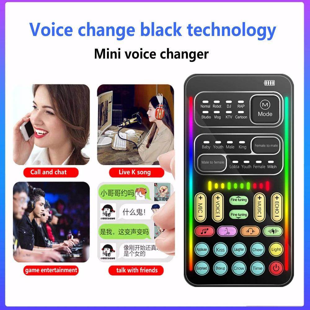 Voice transformer Portable Voice Changing Modulator Voice Changer