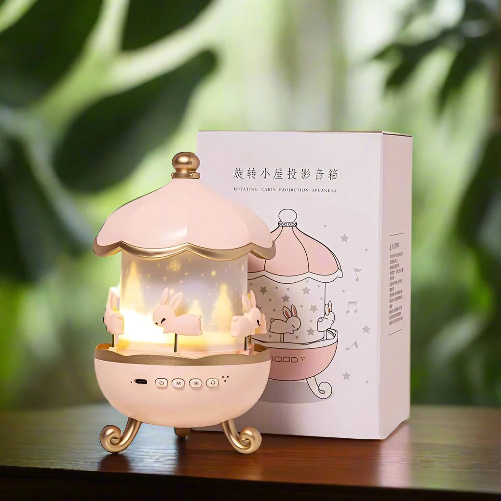 🌙 Kids Night Light Projector – USB Rechargeable LED Lamp