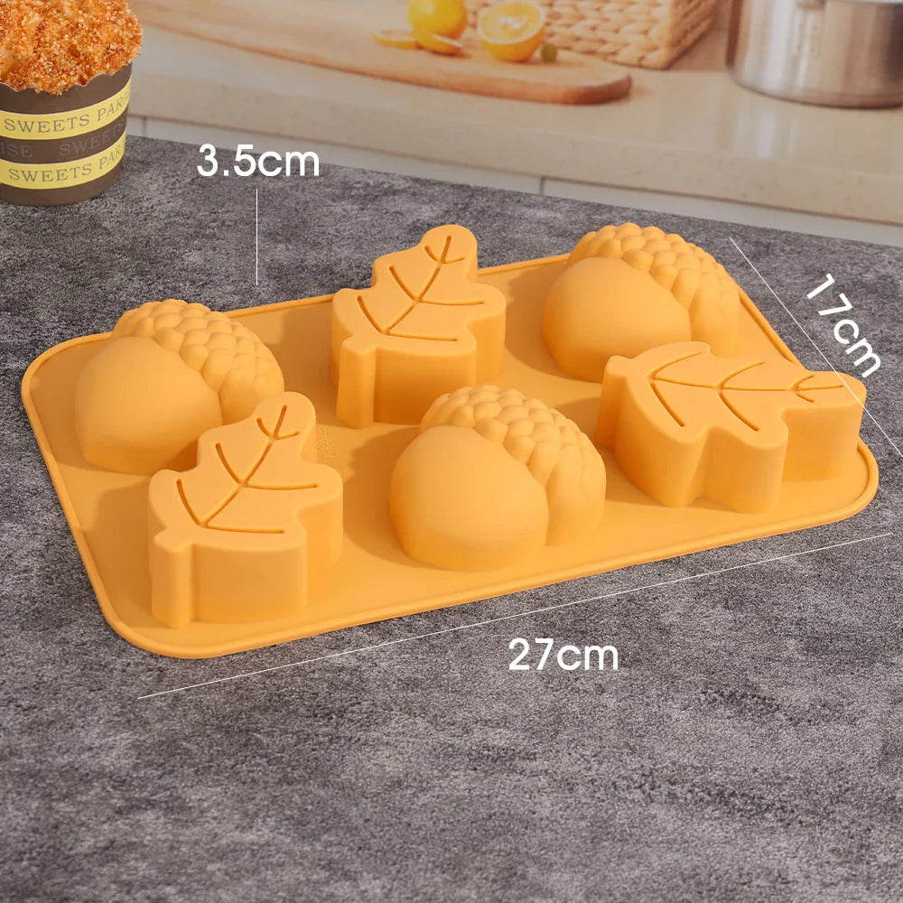 3D Pongal Love Heart Silicone Baking Mold