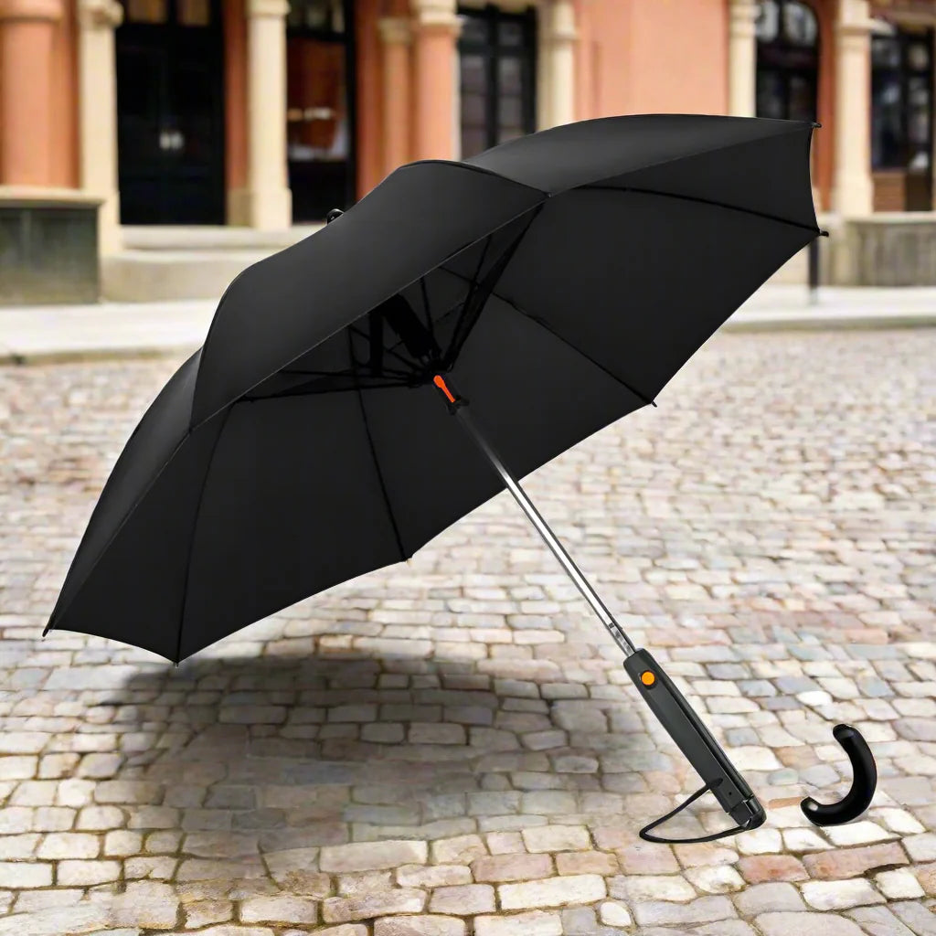 🌞 3-in-1 Cooling Sun Umbrella – Built-in Fan, Water Mister & UV Block