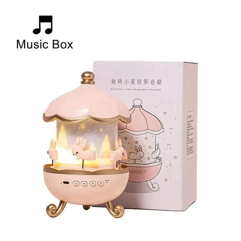 🌙 Kids Night Light Projector – USB Rechargeable LED Lamp