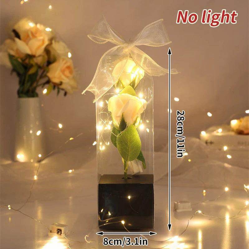 Enchanted Red Rose in Glass Dome