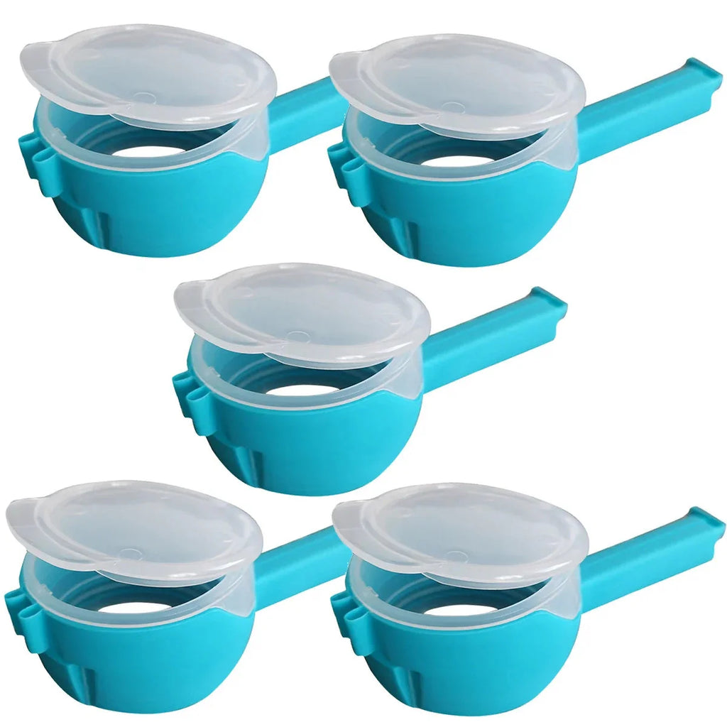 🥨 Food Storage Bag Sealing Clips with Pour Spouts