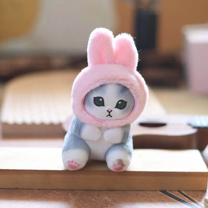 Shark Cat Fried Shrimp Plush Toy Keychain