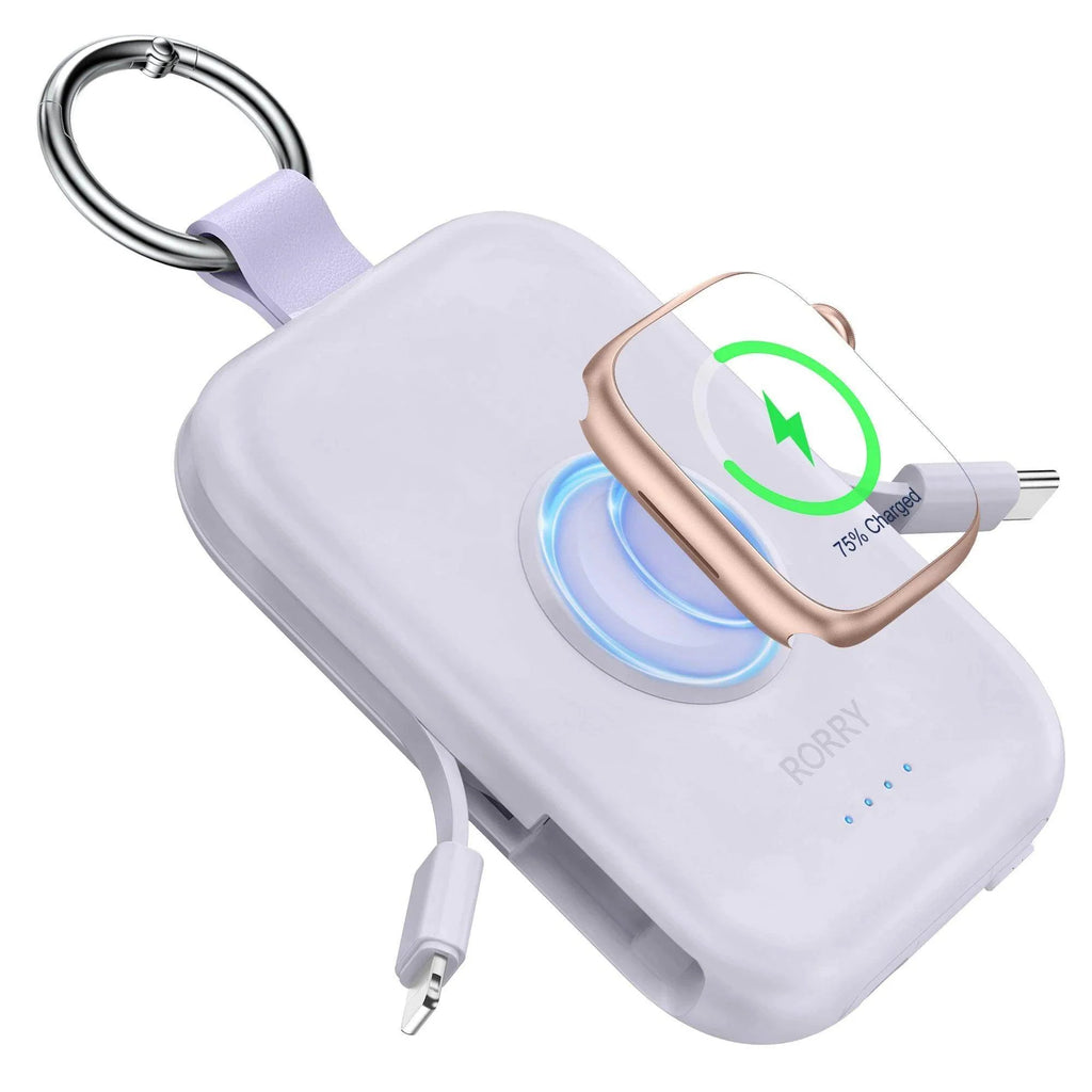Portable power bank apple watch wireless charger