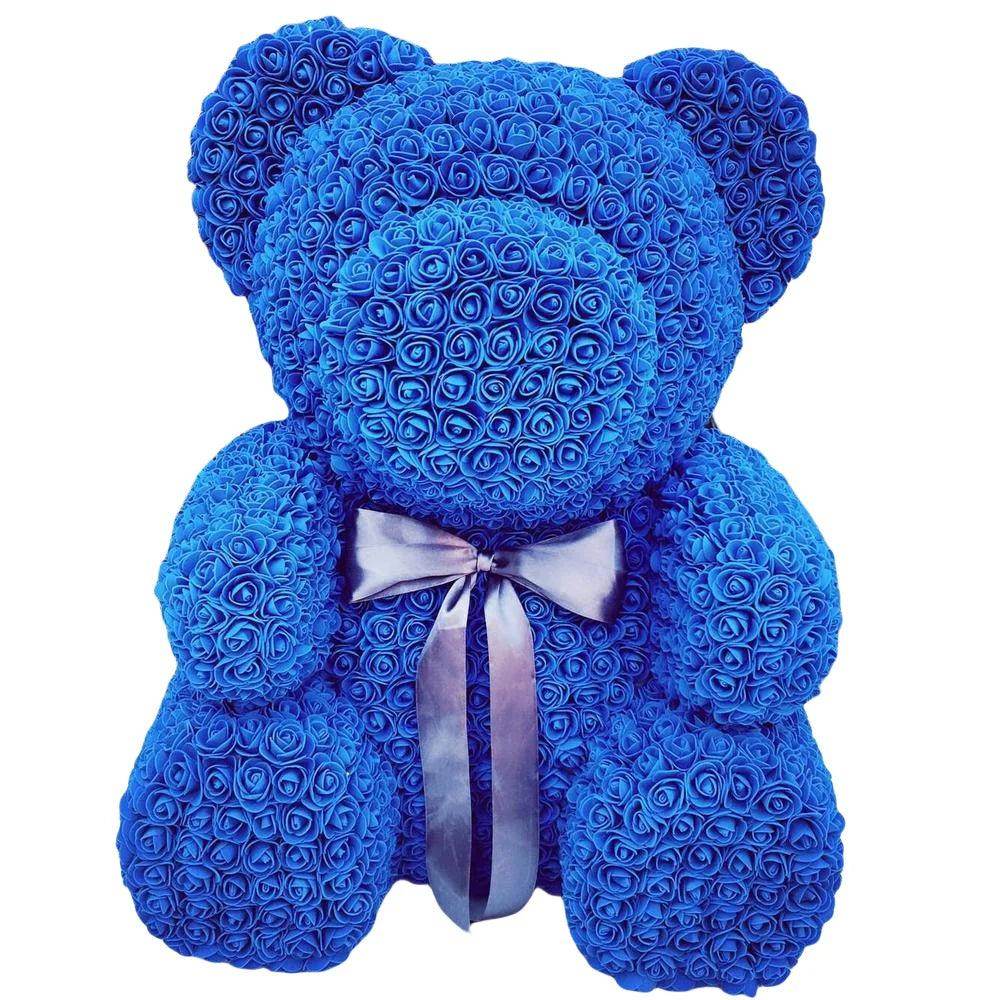 Artificial Foam Rose Panda Bear