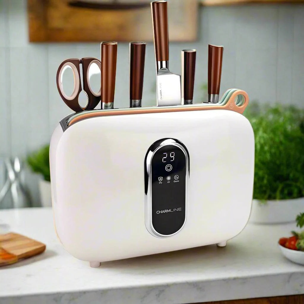 Smart Cutting Board Set with Knife Holder