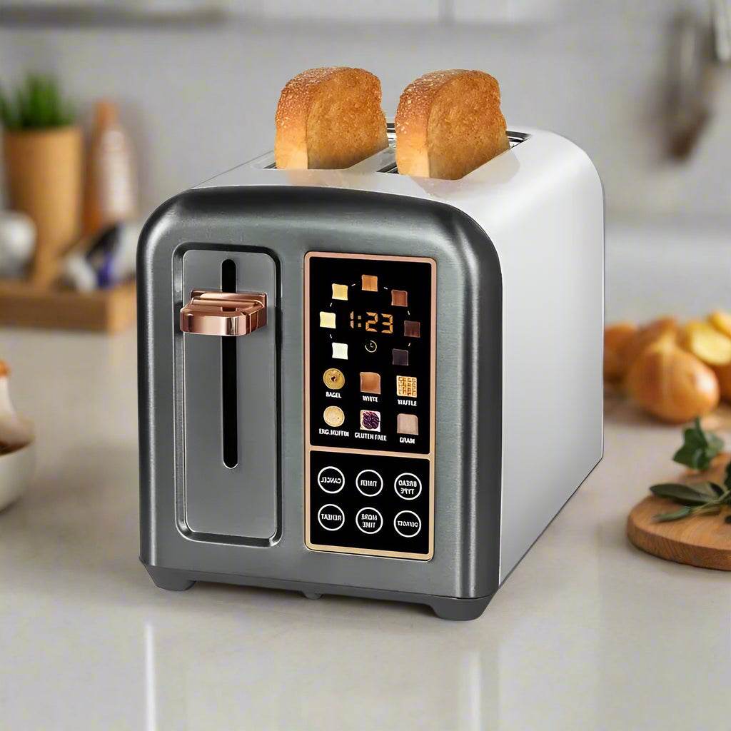 2-Slice Smart Toaster with LCD Display