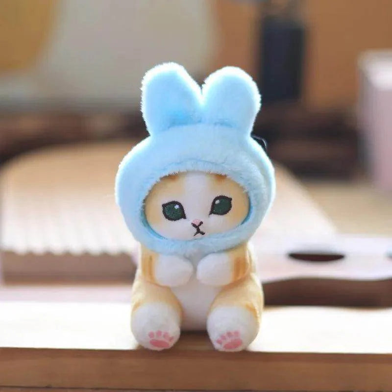 Shark Cat Fried Shrimp Plush Toy Keychain